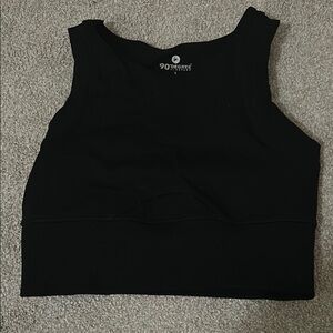 90 Degree by Reflex Black Crop Top